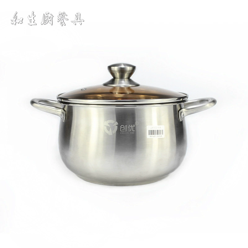 Стойки рек и озер с Korean двойной ручкой, кастрюля с двойными ушками из нержавеющей стали в европейском стиле, большой объем 39 юаней