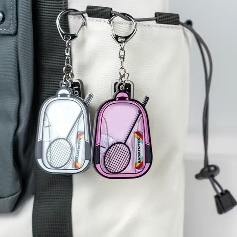 New Cute Badminton Backpack with a Rocking Pendant, Badminton-Themed Gifts, Souvenirs for Best Friends and Couples, Promotional Items New Cute Badminton Backpack with a Rocking Pendant, Badminton-Themed Gifts, Souvenirs for Best Friends and Couples, Promotional Items