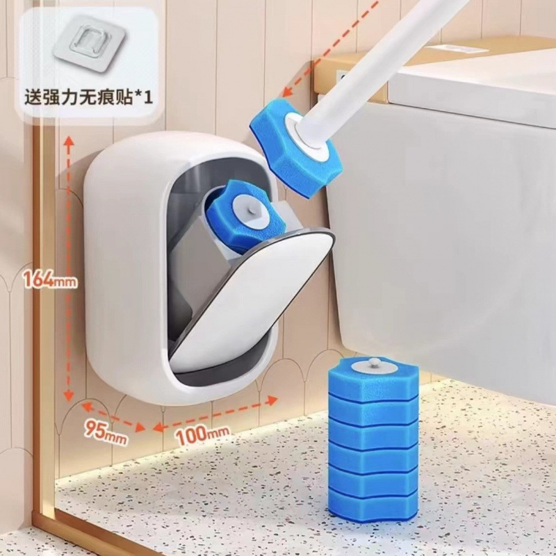 一次性马桶刷卫生间家用壁挂式免打孔无死角洗厕所刷子厂家|undefined