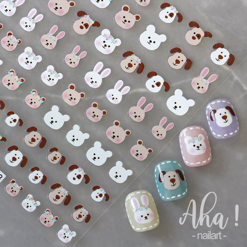 Nail Art Stickers Wholesale Cute Wreath Rabbit Puppy Cartoon Animal Nail Art Stickers Red Riding Book Explosive Nail Stickers Nail Art Stickers Wholesale Cute Wreath Rabbit Puppy Cartoon Animal Nail Art Stickers Red Riding Book Explosive Nail Stickers