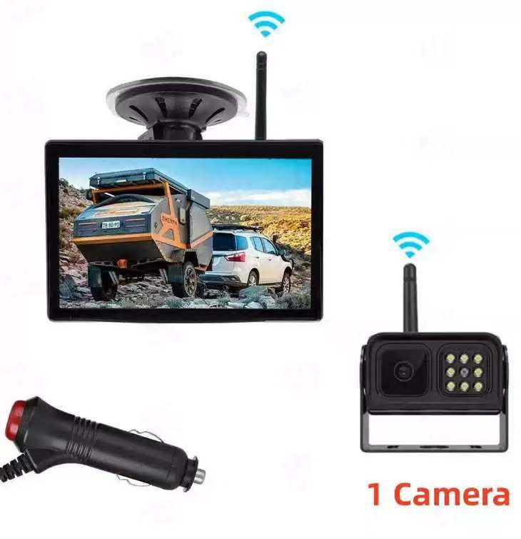 Truck and bus 5inch wireless on-board monitor with built-in wireless high-definition vehicle monitoring and dual-channel reversing camera