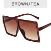 Trend fashionable square sunglasses, multicoloured glasses, European style, suitable for import