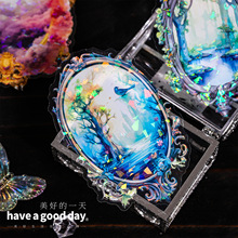 美好的一天贴纸 魔幻之镜系列 贝壳光手账DIY素材装饰贴5张入6款