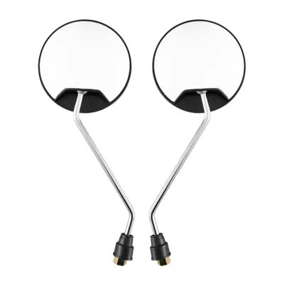 Universal Electric Vehicle Motorcycle rearview mirror - color-can-be-customized-source-factory-white-plating-rod