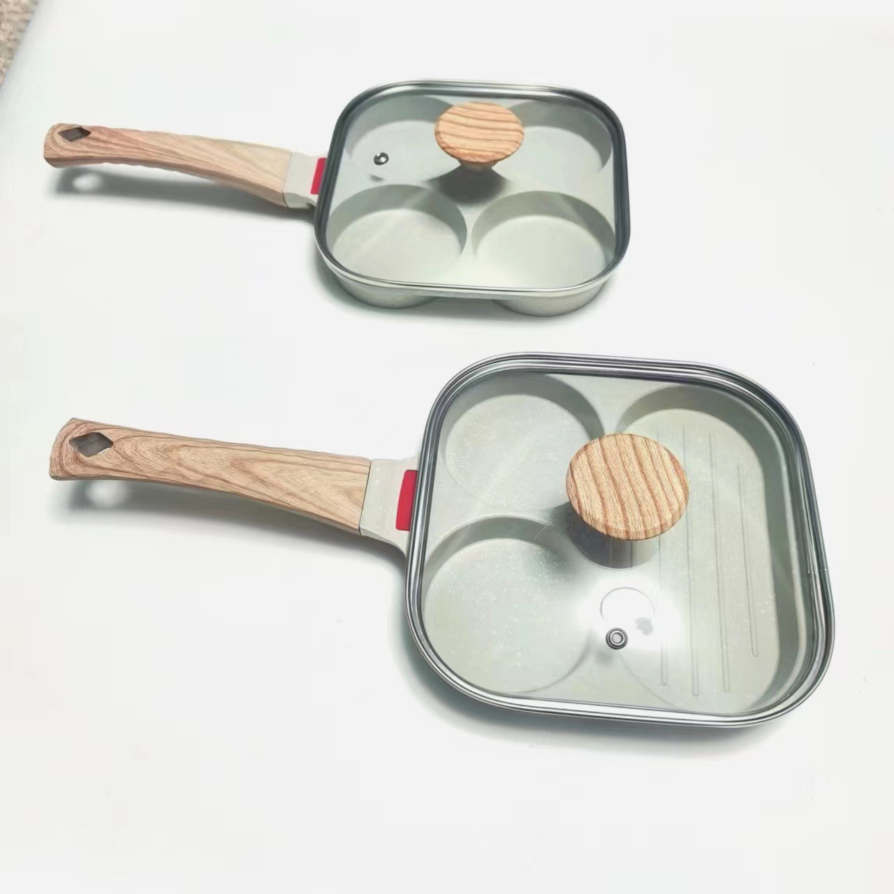 Omelette pan medical stone household artifact induction cooker gas universal non-stick egg dumpling pan mini frying pan