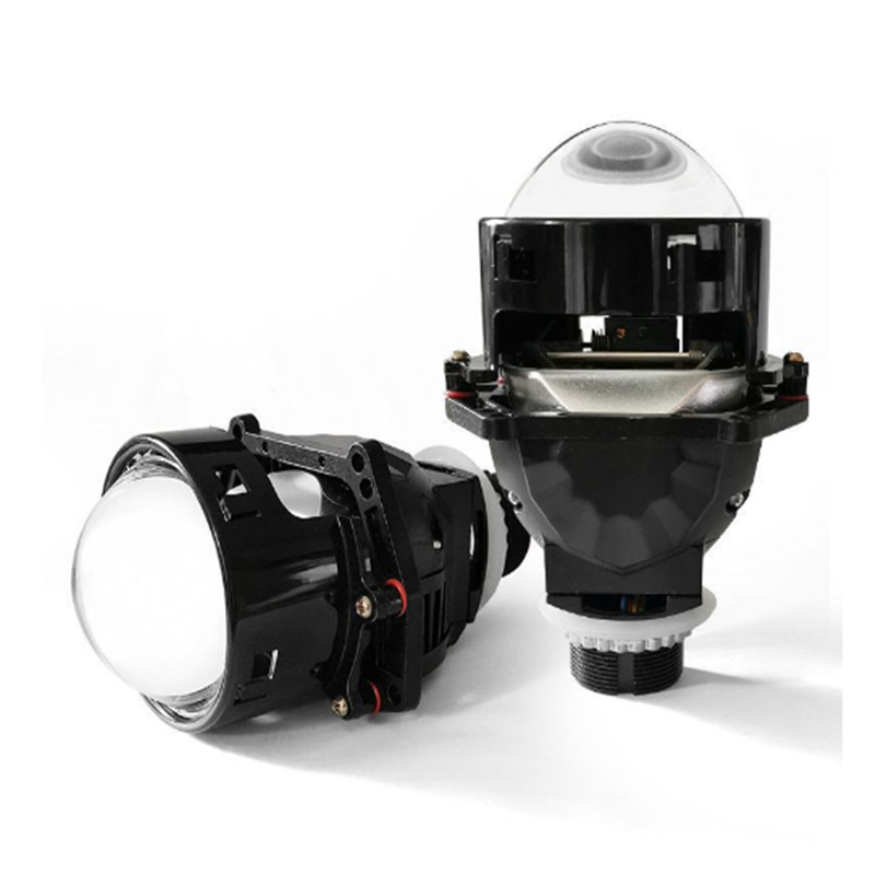 3.0 Pulgada ZRO samurai negro no destructivo universal doble taza de lámpara LED doble lente de luz del automóvil luz láser