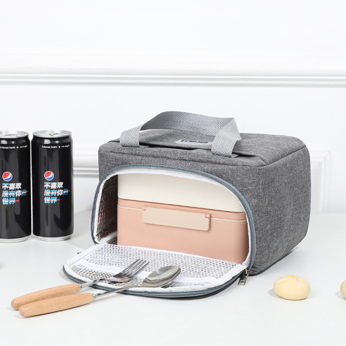 Thickened Bento Box Lunch Bag Insulated Bag Oxford Cloth Hand-held Aluminum Foil Bento Bag with Meal Packet Lunch Bag