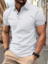 F 32239 Men's Solid Color Short Sleeve ��ʿ���� �羳ŷ