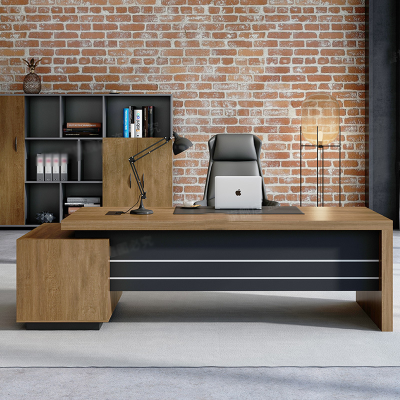 Desks and chairs combination Modern simplicity Boss Single commercial Office furniture Desk CEO Manager Table
