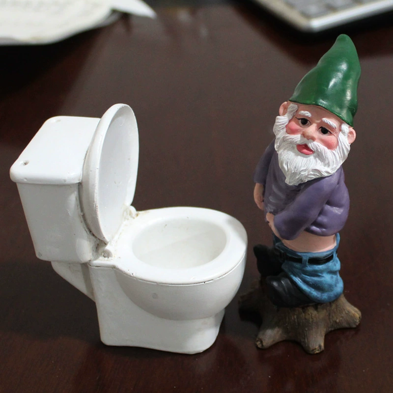 Трансграничный Творческий микропейзаж сад рождественские украшения карликовый Туалет Смола личность карлик маленькие решения украшения