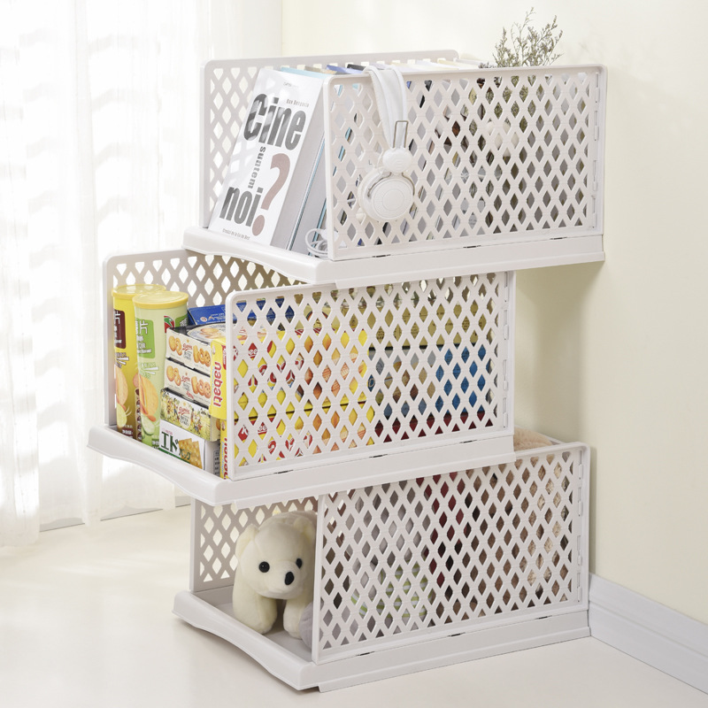 Children's Toys, Clothing, Wardrobe Storage Racks, Living Room, Kitchen, Bathroom Storage Racks, Plastic Stackable Storage Baskets