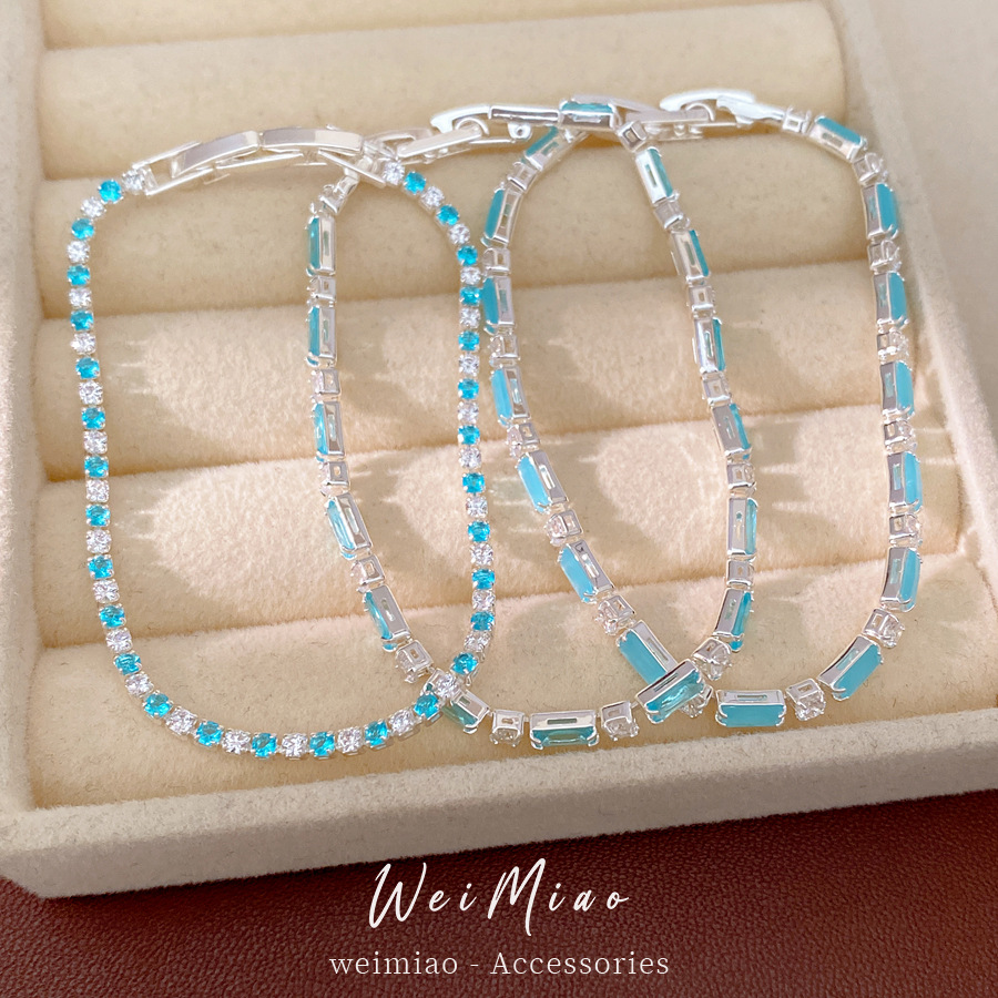 Pulsera de hebilla rectangular de piedra de silicio ligera de lujo nicho de alta sensación pulsera simple temperamento elegante alta sensación joyería