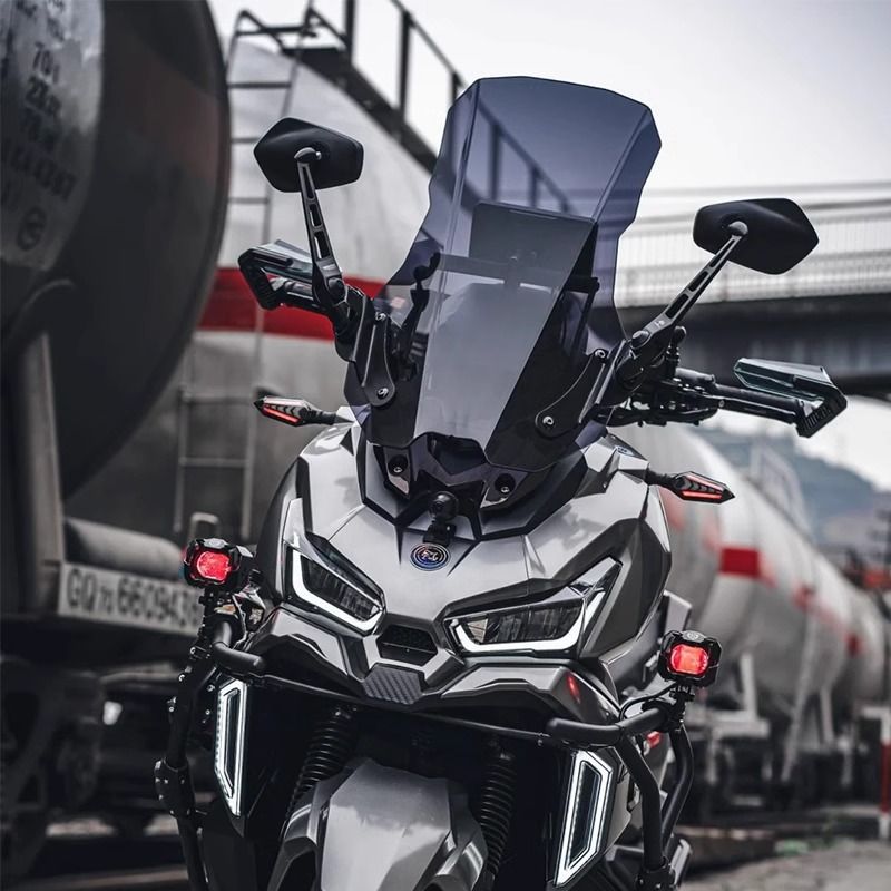 Suitable for Sanyang Husky 150Adv Scooter Modified Windshield Heightening and Thickening Straight Wind and Rain Shield Accessories