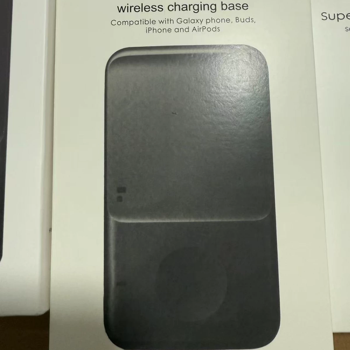 Совместимое зарядное для Samsung, беспроводная зарядка для часов, с синхронизацией со смартфоном, 2-в-1 для S23