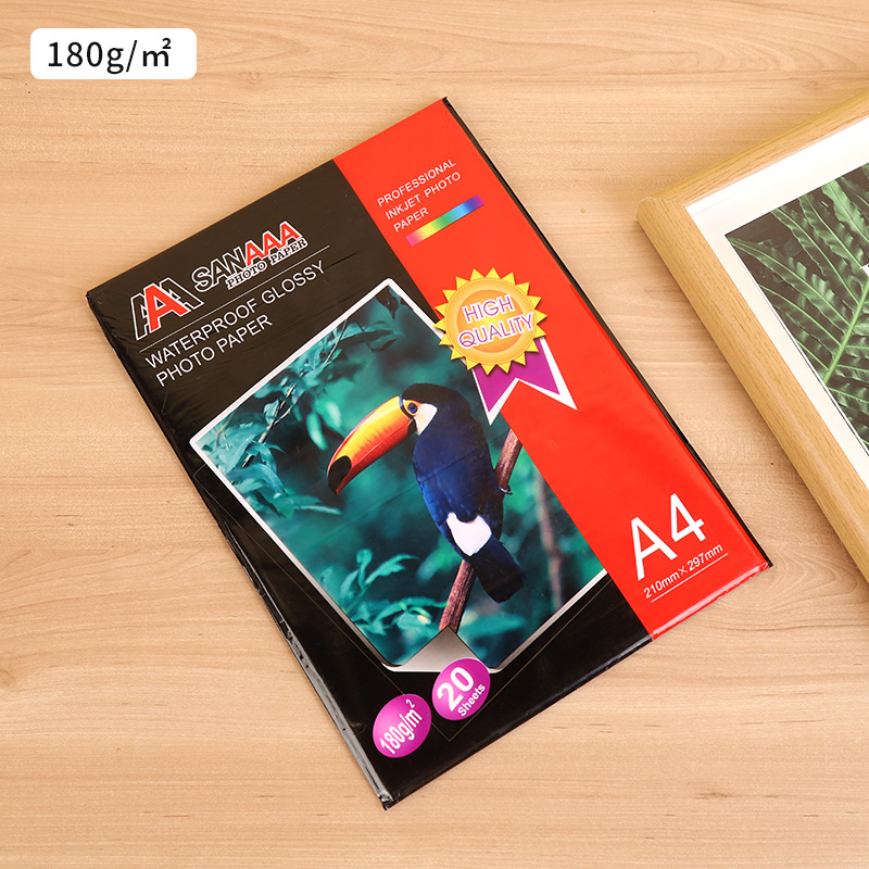 Huaxin A4 resaltar papel fotográfico 200g papel fotográfico al por mayor 240g papel fotográfico impermeable impresión de inyección de tinta papel fotográfico