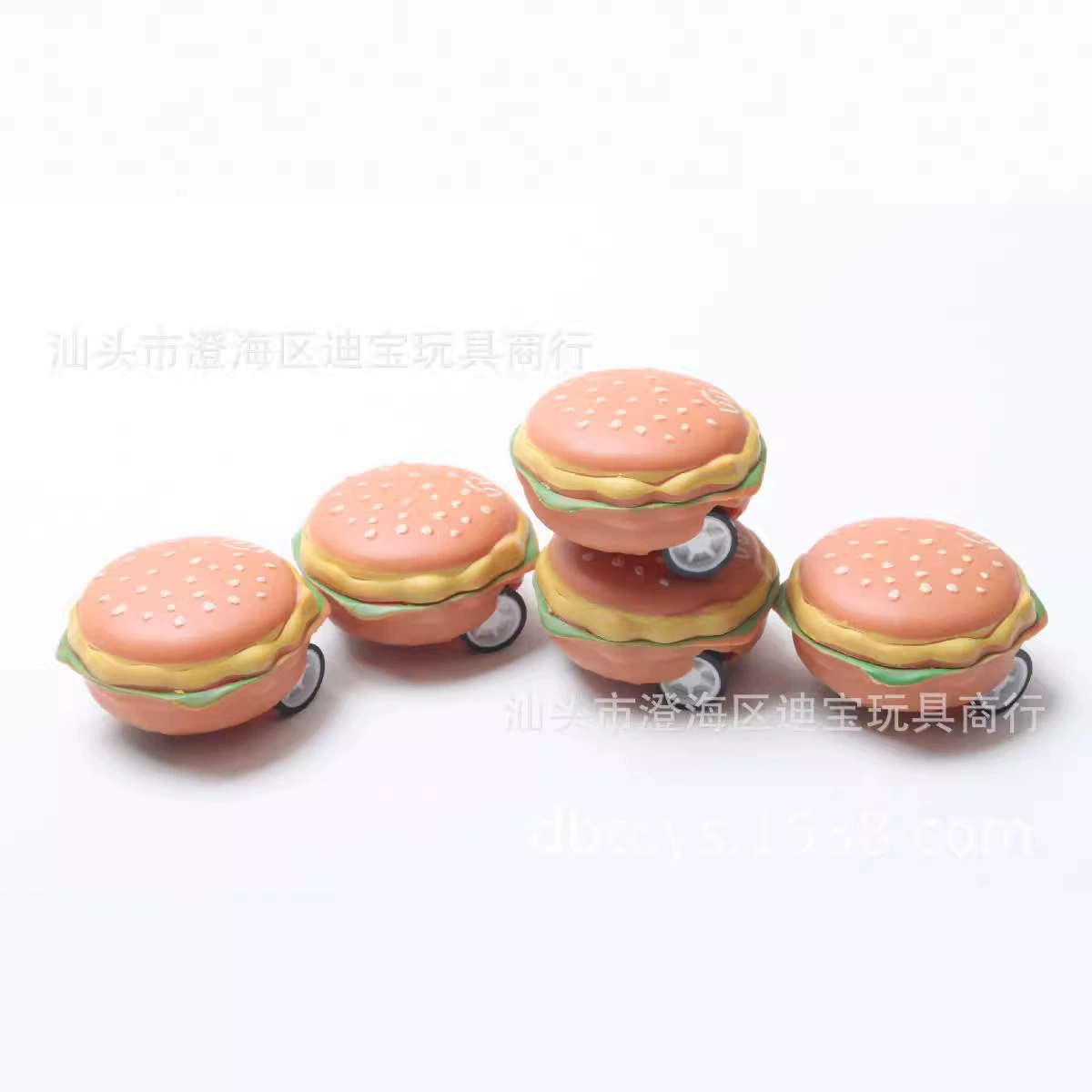 3.6cm Игрушка Gacha в подарок для гамбургеров с откатным механизмом 50 мм