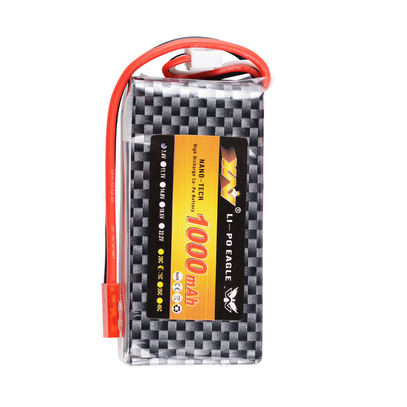 Eagle King A-Grade 1000Mah 7.4V 2S Lithium Battery for Model Aircraft, Drones, Remote Control Cars, Helicopters, and Fixed-Wing Aircraft Eagle King A-Grade 1000Mah 7.4V 2S Lithium Battery for Model Aircraft, Drones, Remote Control Cars, Helicopters, and Fixed-Wing Aircraft