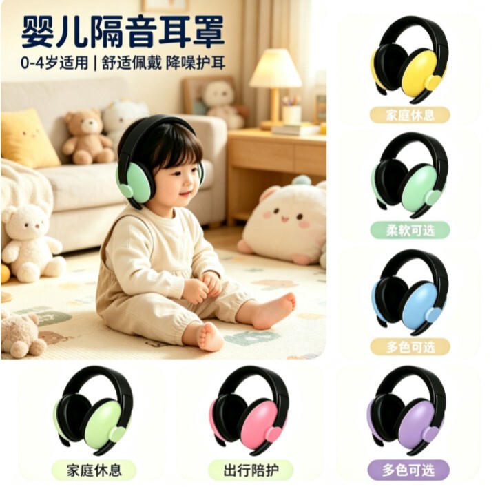 Baby anti-noise earmuffs children's sleep sleep sound insulation headphones learning to sleep decompression noise reduction anti-noise artifact