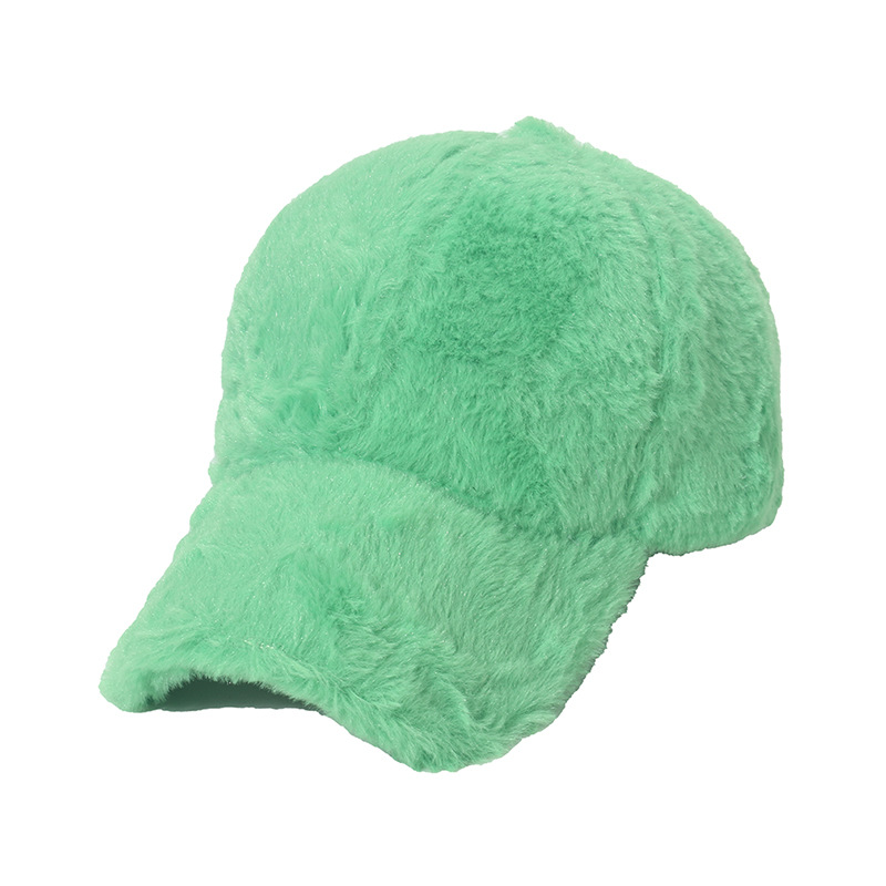 Mädchen Winter Baseball Cap Mit Hasenfell Warme Freizeitmütze_voghion.com