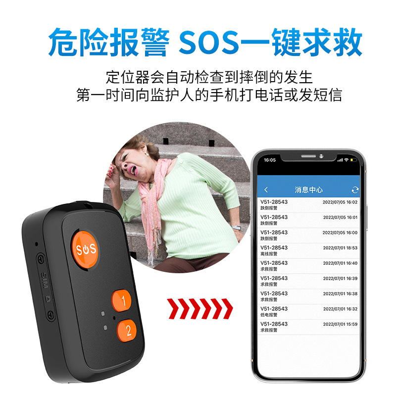 Protective waterproof children's pendant for elderly