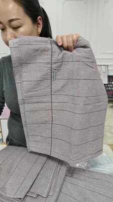 棕色小格，高品质纯棉水洗精品4件套|ms