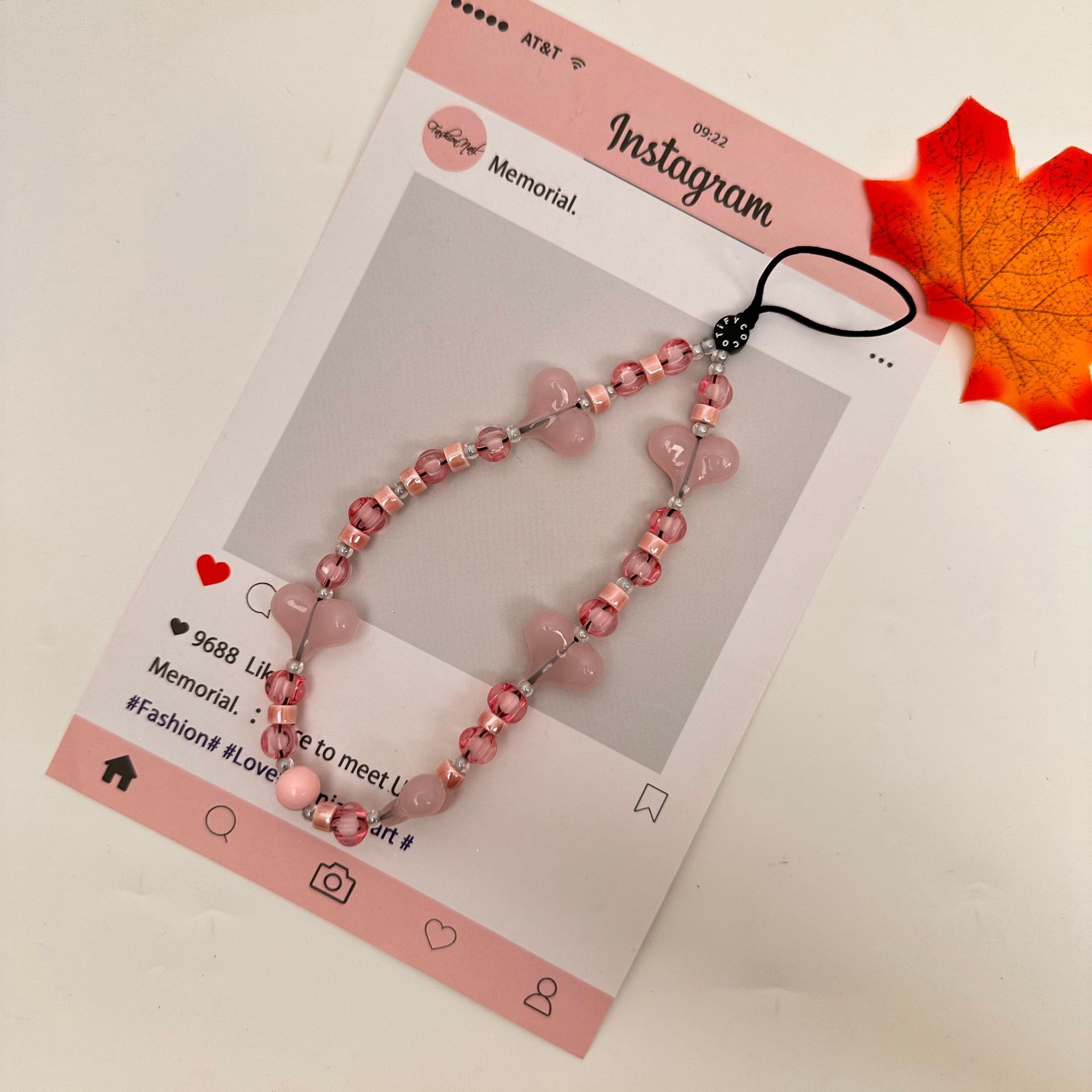 Moda simple amor serie de nubes de cadena de teléfono móvil bolso de cadena de teléfono móvil bolso de llavero colgante corto nicho diseño