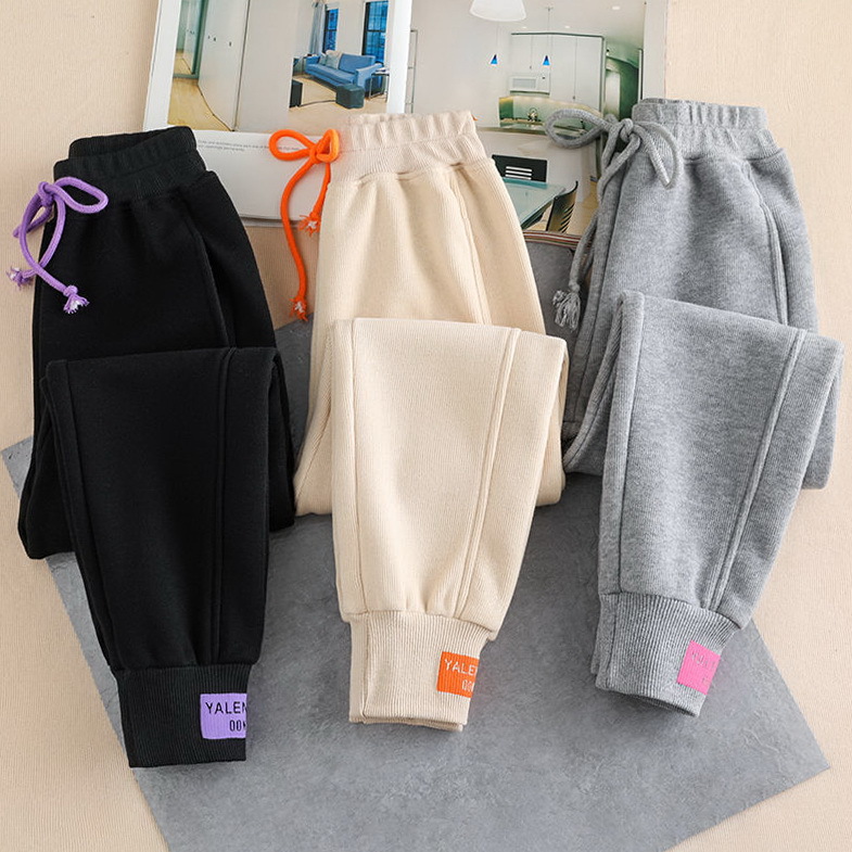 girl Exorcism Sports pants spring and autumn Western style leisure time Large children new pattern trousers Autumn girl sweatpants  trousers