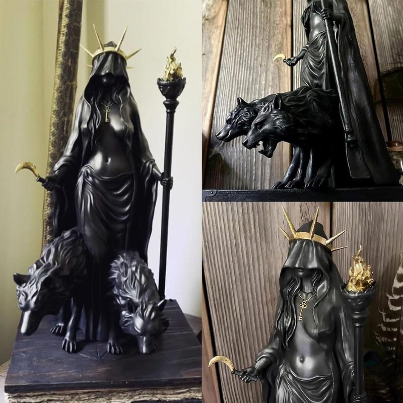 Hekate Niktipolos, The Witch of The Night魔法猎犬树脂雕像|undefined