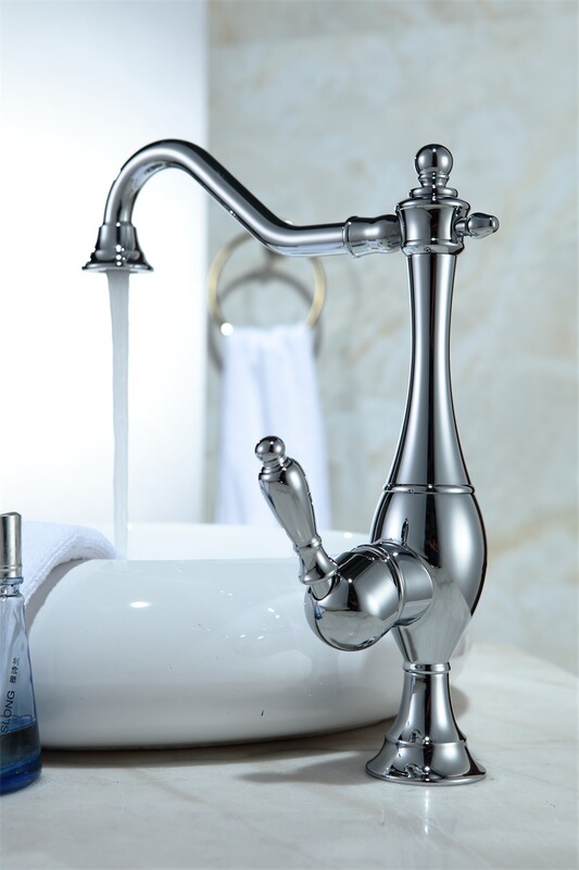 Kaiping Youjia Bathroom European-Style Kitchen Faucet Sink Faucet Antique-Style Sink Hot and Cold Water Faucet 4265