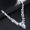 Accessory, advanced necklace, Amazon, diamond encrusted, bright catchy style, high-quality style