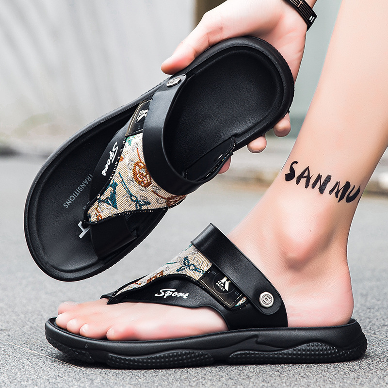 Una nueva moda de verano casual slippers anti-deslizante para hombres zapatos de playa para usar sandalias de doble propósito