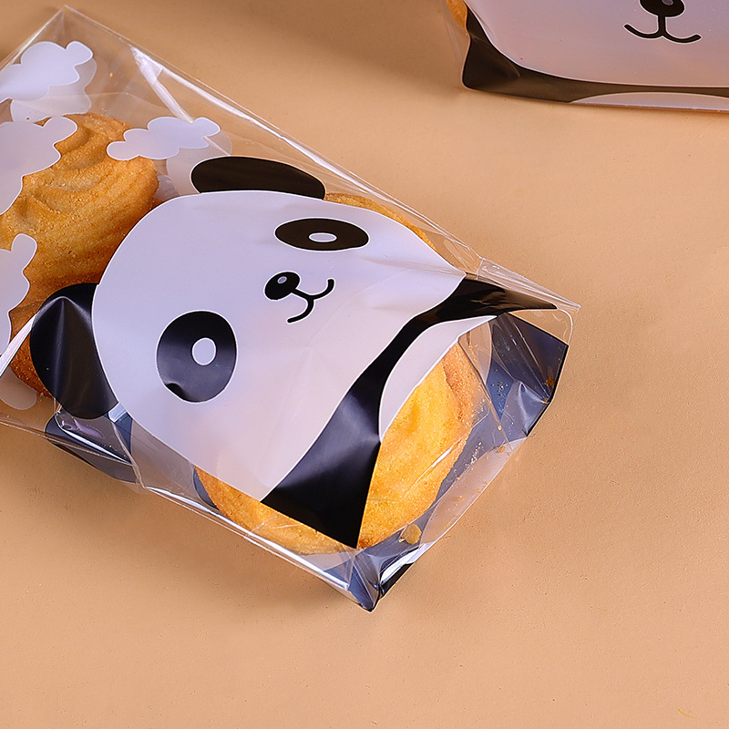 Cute Rolling Panda copo de nieve crujiente caramelo bizcocho de carne puede soportar transparente bolsa de embalaje de regalo BOLSA DE TELÉFONO MÓVIL 100