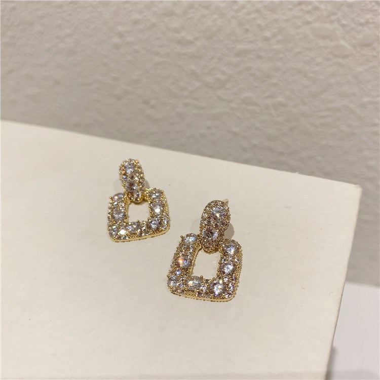 8g Weight No Inlaid Inlay Material Earrings, Ear Studs Classification Wedding, Travel Occasion Alloy Material Geometric Pattern Women'S Gender Plating Design Fashion Style Fashion Geometric Plating Alloy No Inlaid Drop Earrings 9