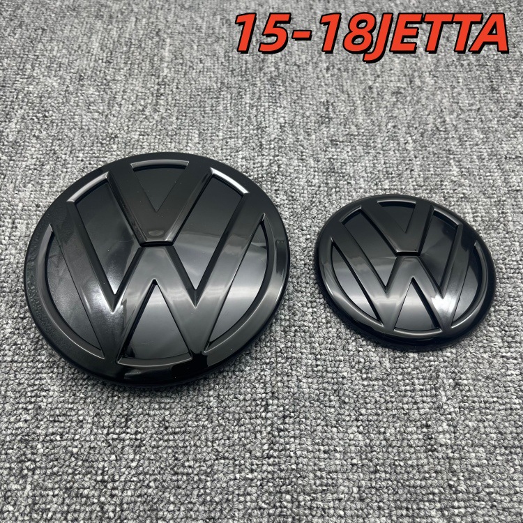 Car Logo Grille – Volkswagen Car logo - 15-18-jetta-front-and-rear-black-logo