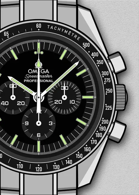 Venta al por mayor de pósteres y pinturas de relojes de renombre mundial para exportación, TikTok, Amazon, Temu, AliExpress, lienzo para pintar