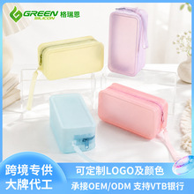 果冻色爆款拉链零钱包多功能硅胶收纳包口红耳机收纳袋便捷钥匙包