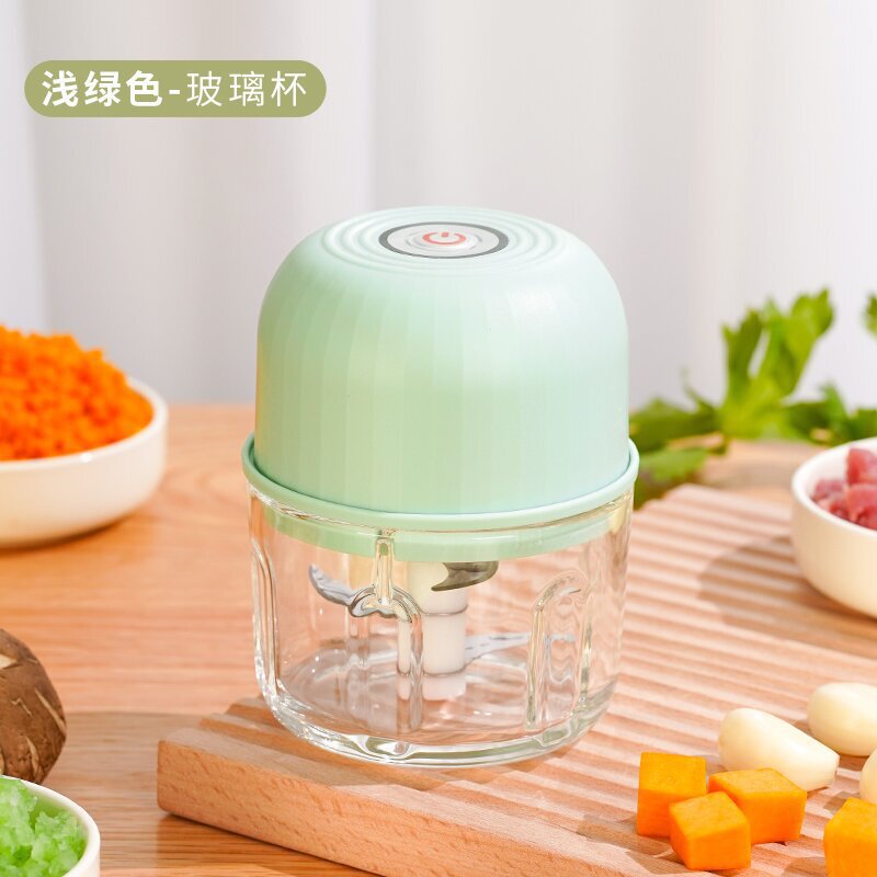 JLL7003迷你电动捣蒜器Type-c充电绞肉无线搅拌料理机源头厂家|undefined