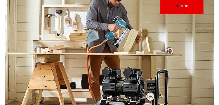 Air Compressor, Small Air Pump, Woodworking, Spray Painting, Decoration, High-Pressure Air Compressor, 220V, Silent, Oil-Free Compressor, Wholesale