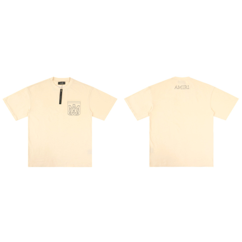 貿易クロスAm新文字クラシックプリント半袖男女同型カップルTシャツiri夏高iri製品タイプ|undefined