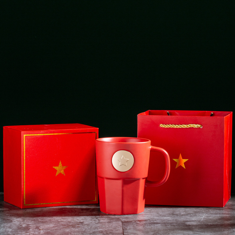 Tazas de bronce Starbucks tazas de cerámica tazas de café tazas de bronce tazas de agua bolsas de regalo logotipo