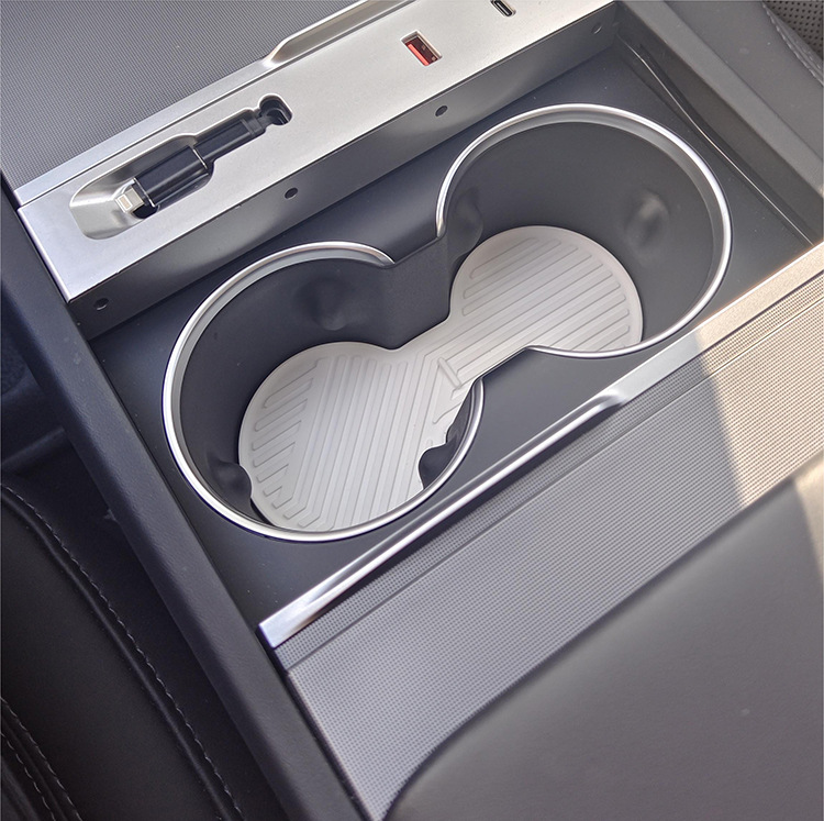 For Tesla Tesla Rejuvenation Model3/Y Central Control Car Silicone Water Coaster Car Interior Supplies