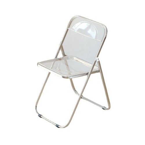 透明椅子亚克力折叠椅梳妆凳子网红服装店拍照椅简约家用ins餐椅