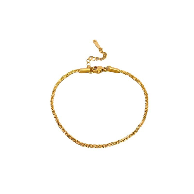 Pulsera de cadena de estilo minimalista personalizada para mujer, celebridad de internet, estilo retro, regalo de cumpleaños para novia_voghion.com