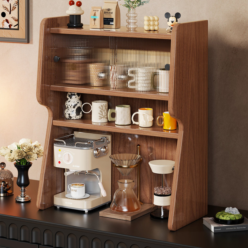 Coffee Machine Storage Rack, Bar Counter Coffee Corner Desktop Storage Rack, Coffee Machine Storage Cabinet, Tabletop Side Cabinet
