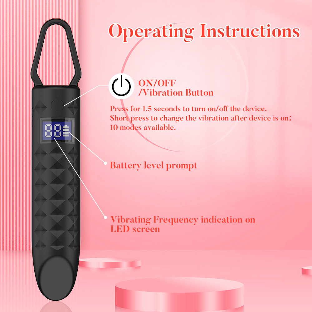 Fort tremblement de terre à l'extérieur de la deuxième marée haute Liquid Crystal Bullet Women's Silent Jump Egg Mini Go Out Adult Sex Adult Products_voghion.com