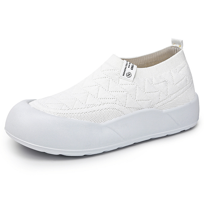 Zapatos, zapatos de mujer, zapatos individuales de moda de todo fósforo de verano, suela suave, suela gruesa, zapatos cómodos para madre, zapatos casuales de un pie