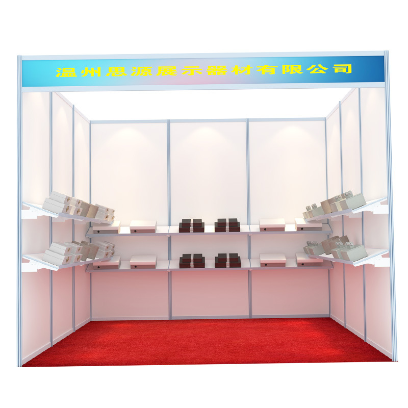 展会标摊层板 铝合金活络托架八棱柱隔板展板 可调节活动展会展架