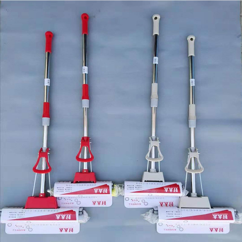 Large wholesale 28cm telescopic rod glue cotton absorbent mop household small size sponge absorbent mop