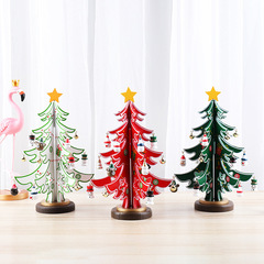 クリスマス装飾品木製クリスマスツリー小さなクリスマスツリー置物クリスマスプレゼントクリスマスシーンアレンジ