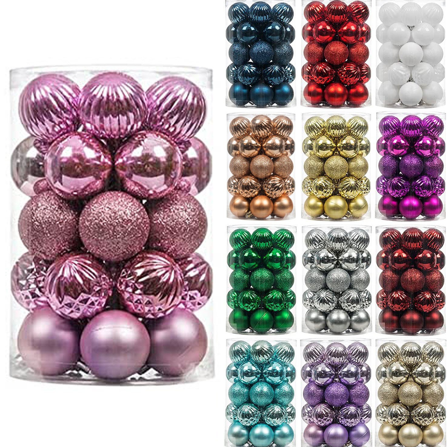 2024 nuevo transfronterizo para la decoración de Navidad colgante 30 caja de regalo de Navidad de color sólido